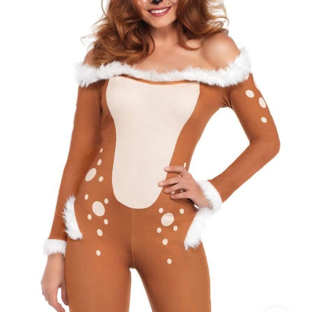 Leg Avenue Deer Catsuit Halloween Costume